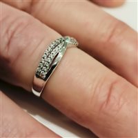 Anello Vidali Gioielli Donna in Oro bianco Zircone ANOR-20-34 - ANOR-20-34